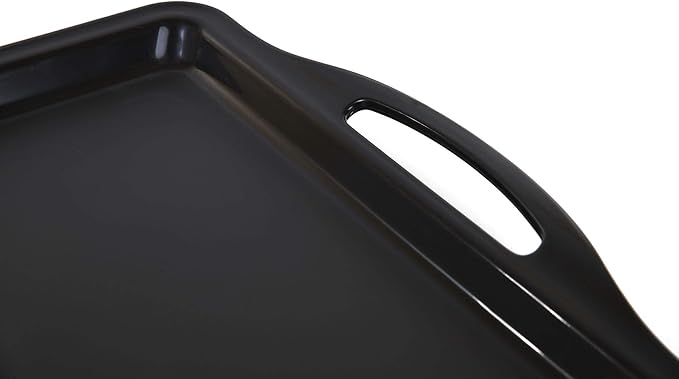 Mintra Home Durable Serving Tray (1pk, Black)