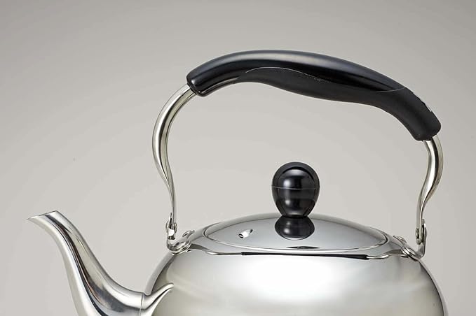 Pearl Metal H-1723 Kettle, 8.1 gal (3.0 L), Induction Compatible, Stainless Steel, Moon Drop