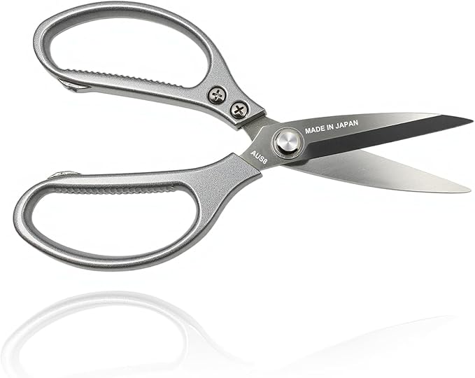 TONMA Kitchen Scissors All Purpose MADE IN JAPAN Industrial Grade Heavy Duty Kitchen Shears for Food, Multipurpose Cooking and Herb Scissors with Ergonomic Handles