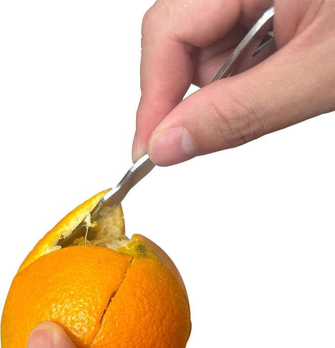 2 Pack, Stainless Steel Orange Peeler tool – Multi-Functional Citrus Peeler, Fruit Peeler & Peel Skin Remover for Oranges, Grapefruits, Lemons