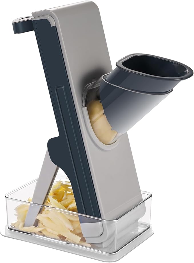 Upgrade safe mandoline slicer and chopper for kitchen, FEICO multifunctional vegetable cutter for vegetable veggie potato