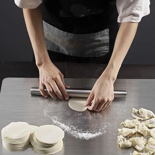 (23.6"x 19.3"and14.2" x 9.8") Extra Large Cutting Board 304 Stainless Steel，Chopping Board for Meat Vegetable Fruit Fish Cheese Kneading Rolling Bread Pizza Biscuits Dough (2pcs)…