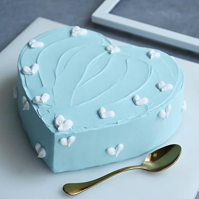 kefyixc 8 Inch Heart Shaped Cake PansSet of 3