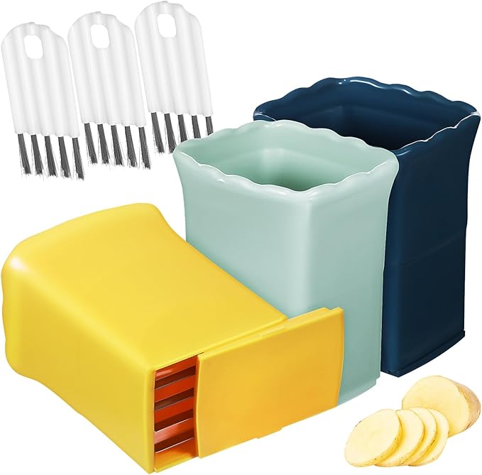 3Pcs Cup Slicer with 3Pcs Gap Cleaning, Stainless Steel Egg Slicer Fruit Slicer Strawberry Banana Cutter Fruit and Vegetable Slice Fresh Platter Making