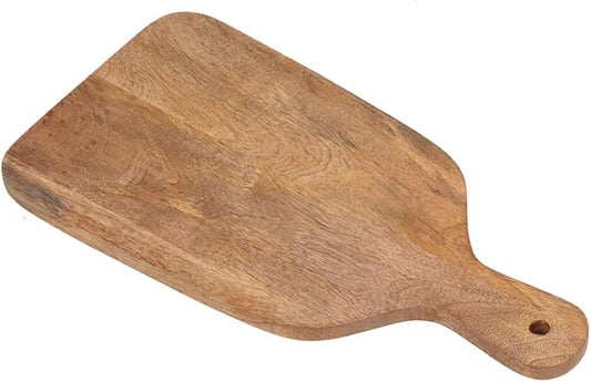 CG Hunter Wood Cutting Board 24x13 Handmade Serving & Chopping Board Paddle with Handle, Premium Home Decor Wooden Cutting Boards for Kitchen Display & Chopping, Light Wood