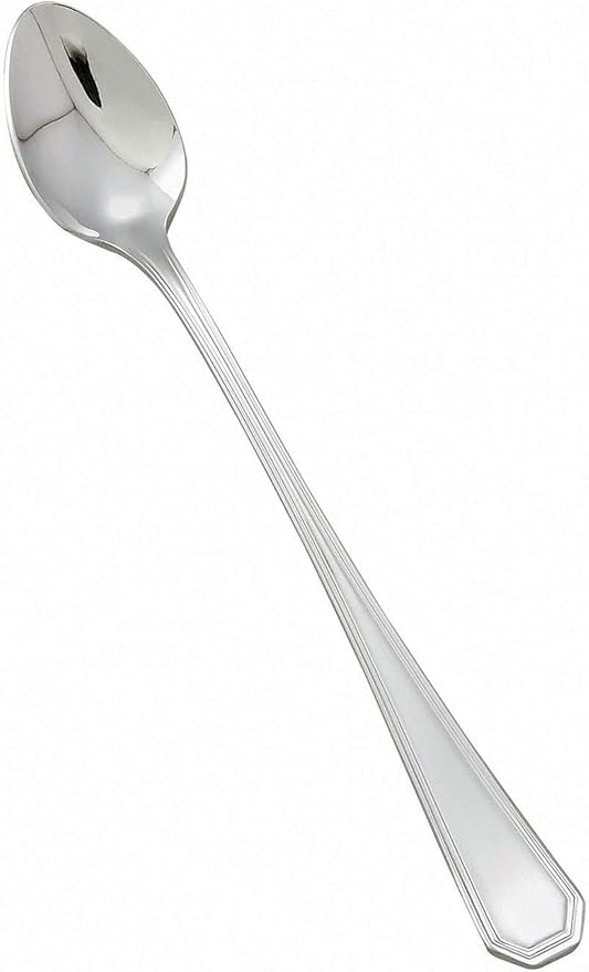 Winco 12-Piece Victoria Iced Teaspoon Set, 18-8 Stainless Steel,Silver