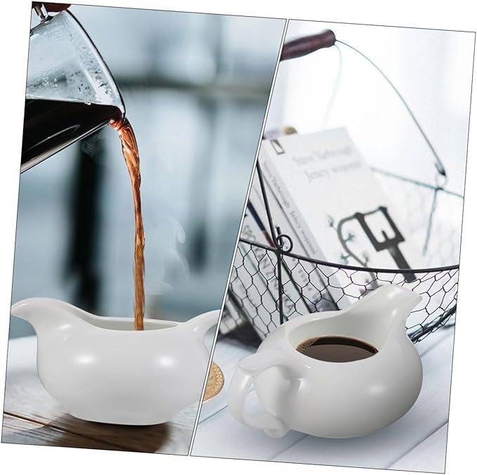 Sauce Dispenser Ceramic Gravy Boat Sauce Cup for Home Restaurant Catering Service