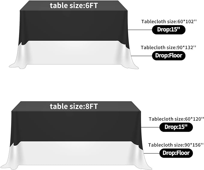 Fokitut 2 Pack Waterproof Rectangle Tablecloth, 60x102 Inch, Stain Resistant and Wrinkle Polyester Table Cloth, Fabric Table Cover for Kitchen Dining, Wedding, Party, Holiday Dinner-Turquoise