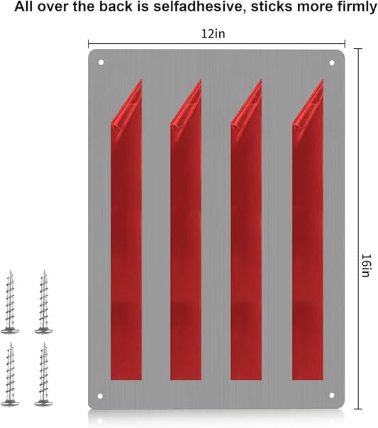 Stainless Steel Stove Backsplash Wall Guard - Heat Resistant Splatter Shield for Kitchen Wall, Oil-Proof for Gas/Electric Stoves, Easy Install with Pre-Drilled Holes (Brushed Silver)