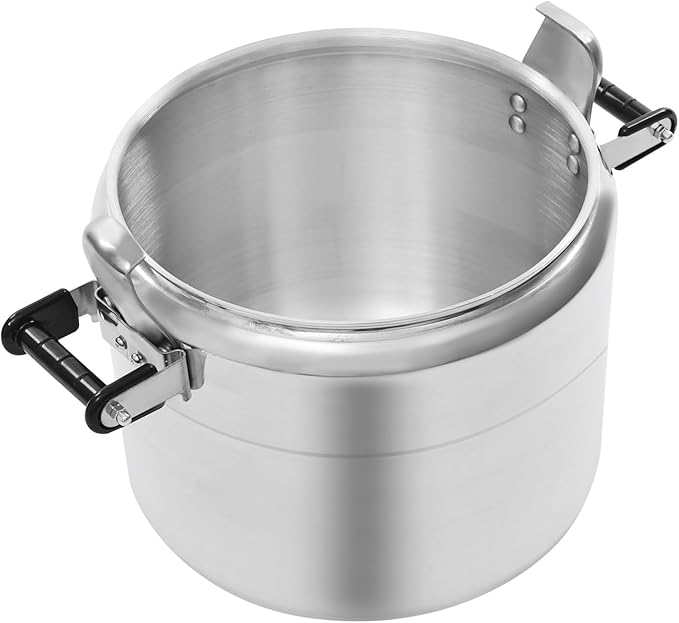 Bokknppo Aluminum Pressure Cooker 70Kpa Pressure Canner Stovetop Pressure Pots Explosion-proof Compound Bottom Cookware with Pressure Limiting Valve for Gas Stove Induction Cooker (30L)