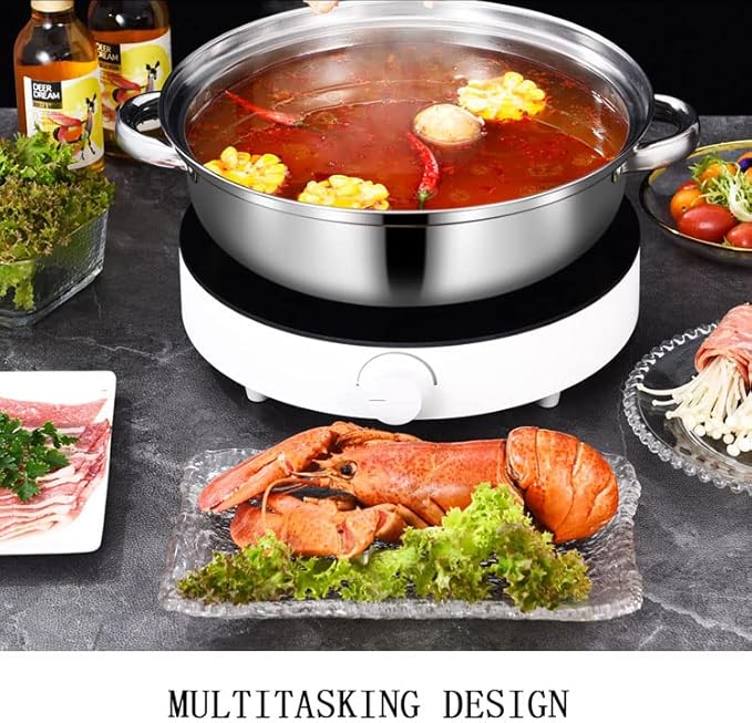 Steamer Pot for Cooking 4 Quart Steamer Pot 2-tier Multipurpose 18/8 Stainless Steel Steam Pot Cookware with Lid for Vegetable, Noodles, Pasta, Food