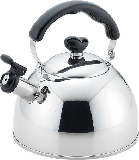 Tamahashi 18-8 Excellent Chef IH Whistling Kettle, 0.8 gal (2.5 L)
