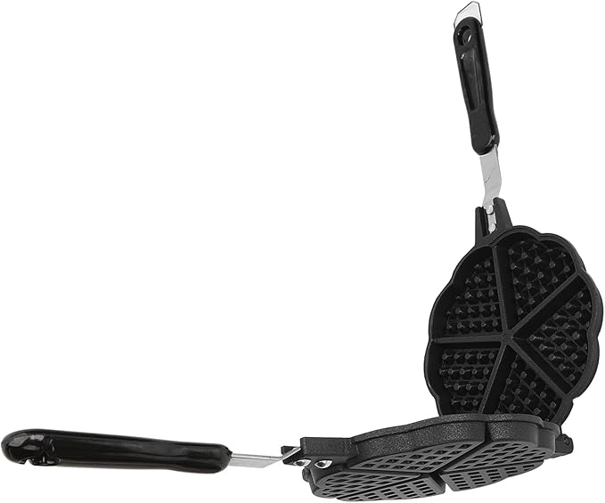 Mini Waffle Maker Pan Easy Aluminum Alloy Stovetop Waffle Skillet for Waffles Bread Toaster Kitchen Camping