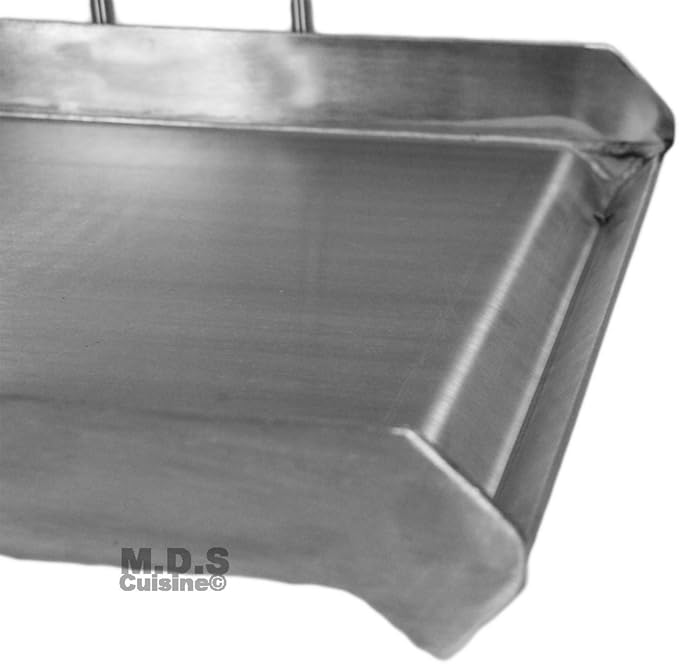 Stainless Steel Flat Top Comal Plancha 18"x16" inch BBQ Griddle for cooking with Outdoors Stove or Grill catering