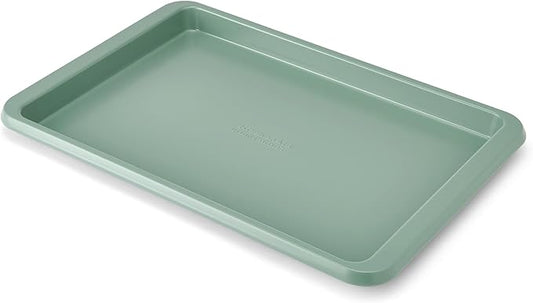 KitchenAid Nonstick Swiss Engineered Aluminized Steel Baking Sheet, Dishwasher Safe, 9 x 13 Inch, Cardamom