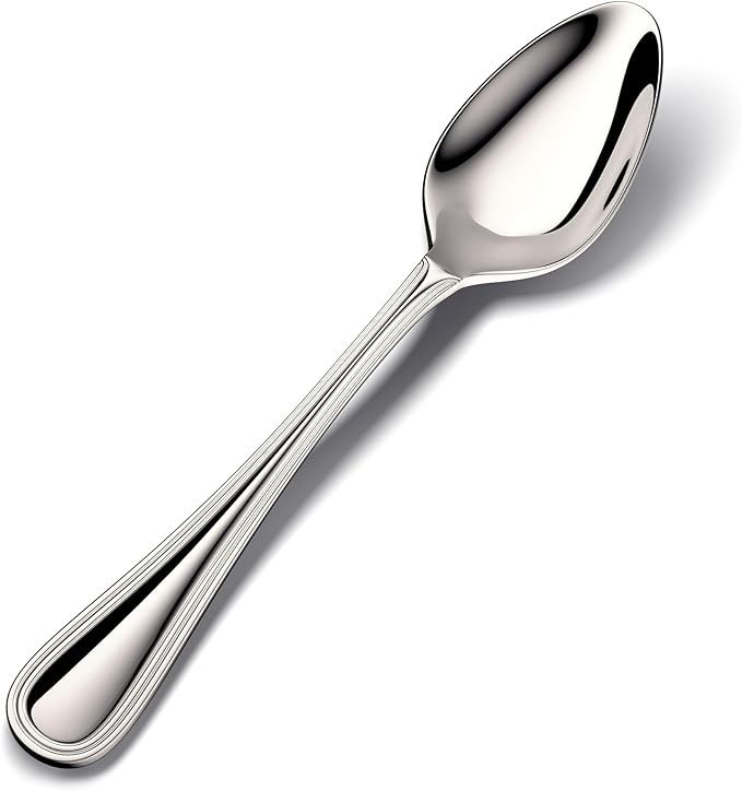 18/10 Stainless Steel Dinner Spoons, Tablespoons, 7.3-Inch, Set of 12, Heavy Duty and Dishwasher Safe