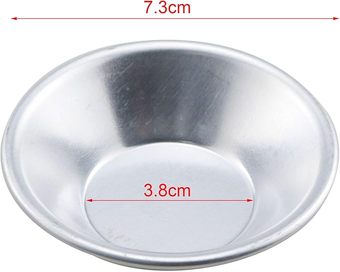 TAODAN 12PCS Aluminum Alloy Pudding Baking Moldlings Kitchen Baking Tool Tart Moldlings Suitable for Quiche and Pies