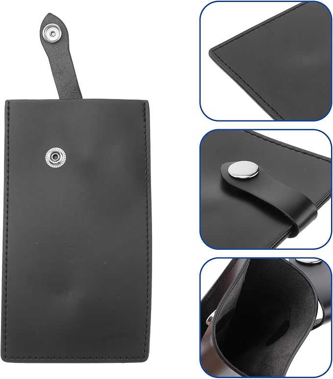 DIYEAH PU Leather Chef Knife Cover Cutter Protector Sheath 17.8X10Cm Kitchen Knife Guard Sleeve for Home Cooking Safety