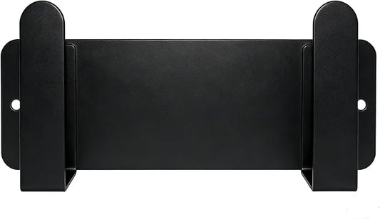 Stainless Steel Under Cabinet Cutting Board Holder Black Wall Mounted Pot Lid Storage Adhesive Punch Free No Drill Kitchen Organizer 7" x 2.3" x 1.8"