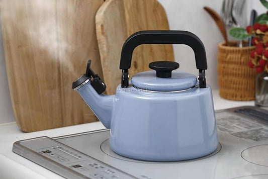Fuji Hollow Cotton Plus Whistling Kettle, 0.7 gal (2.1 L), Ash Blue CTP-2.1WK.AB