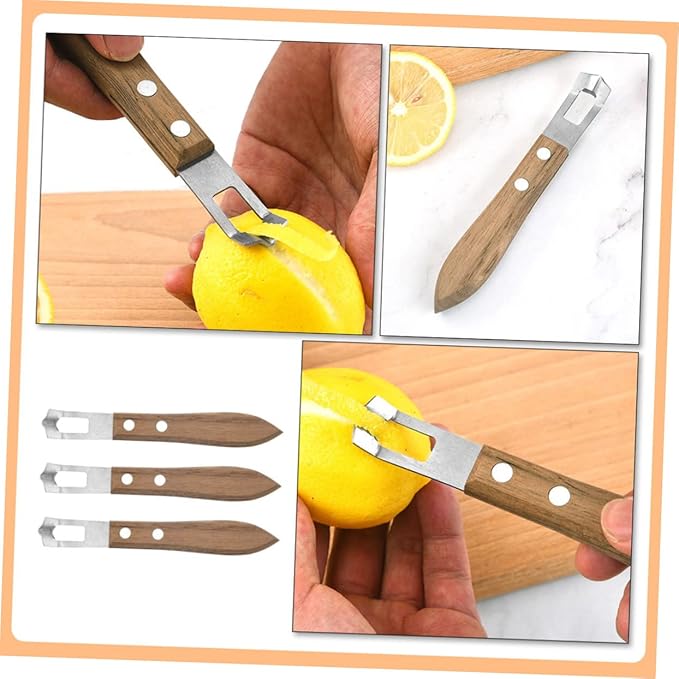 3pcs Stainless Steel Lemon Zester Fine Cheese Grater Multi-function Lemon Peelers Professional Cheese Grater Accessory