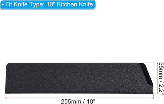 PATIKIL ABS Knife Cover Sleeves for 10" Kitchen Knife, Knives Edge Guard Blade Protector Universal Knife Sheath for Home Kitchen, Black