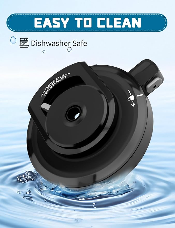 NC299AMZ Outer Bowl Locking Lid for Ice Cream Maker Fit for NC301/NC300/ NC201/ NC101 Series (NO Paddle), Reusable