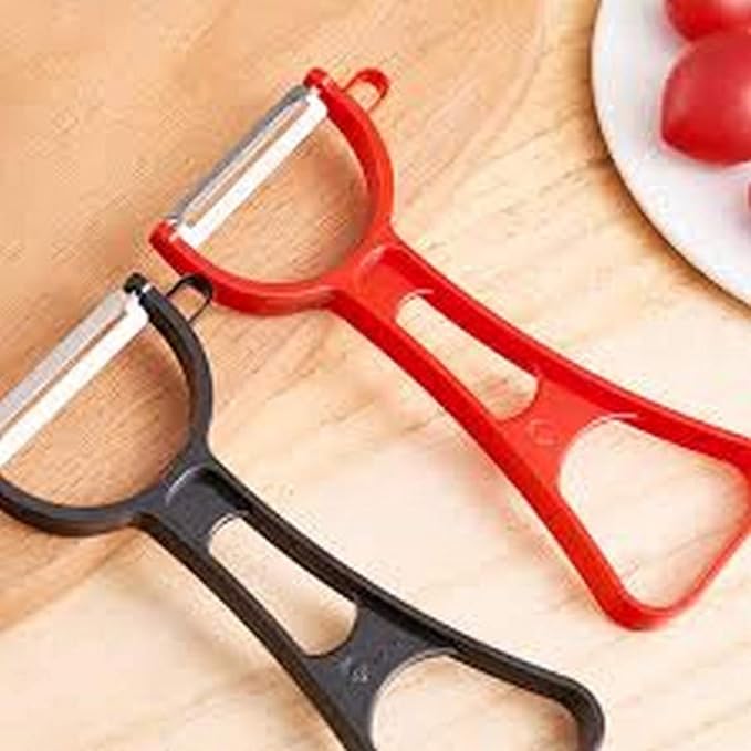 JapanBargain, 12-Pack Japanese Fruit and Vegetable Peelers, Y-Shaped Carbon Steel Blade Razor Sharp Peelers, Assorted Colors, Made in Japan, Ergonomic Handle, Dishwasher Safe Kitchen Tools