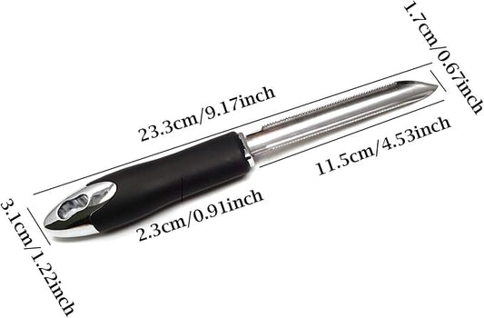 Honbay 1PCS Stainless Steel Jalapeno Chili Pepper Zucchini Cucumber Vegetable Eggplant Potato Apple Corer for Kitchen