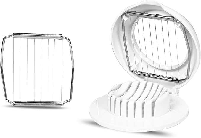 Eggs Slicer for Hard Boiled Eggs-Heavy Duty Stainless Steel Wire Multifunction for Strawberry Mushroom Soft Fruits, Easy to Clean 9x4.5 inches