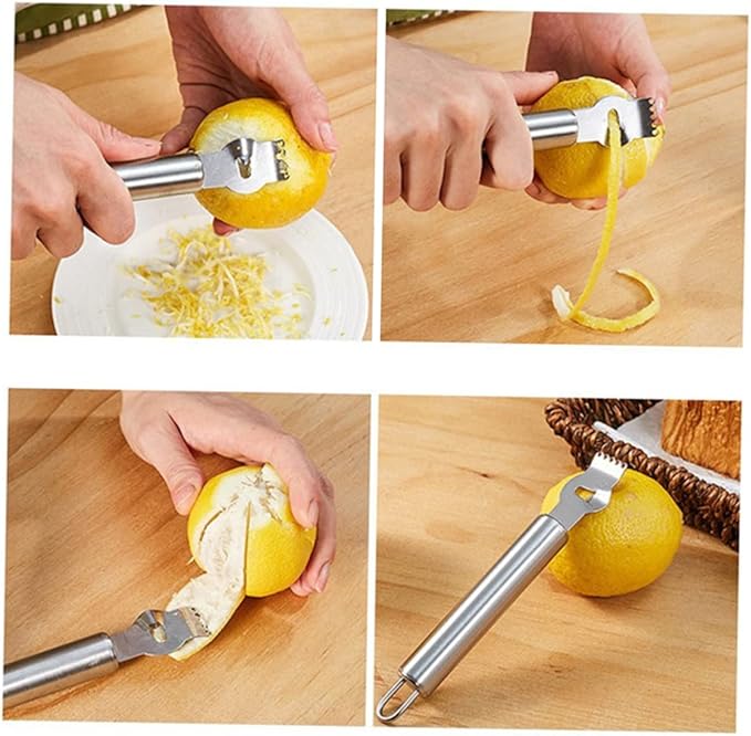 Paring Knife Multi-function Fruit Zester Peeler Orange Lemon Citrus Scraper Dishwasher Safe