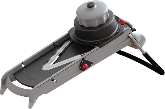 de Buyer LA MANDOLINE VIPER - Stainless Steel Dicing Tool - Ideal for Cutting Fruits & Vegetables in Varying Thickness & Style - Includes Two Julienne Blades - Made in France