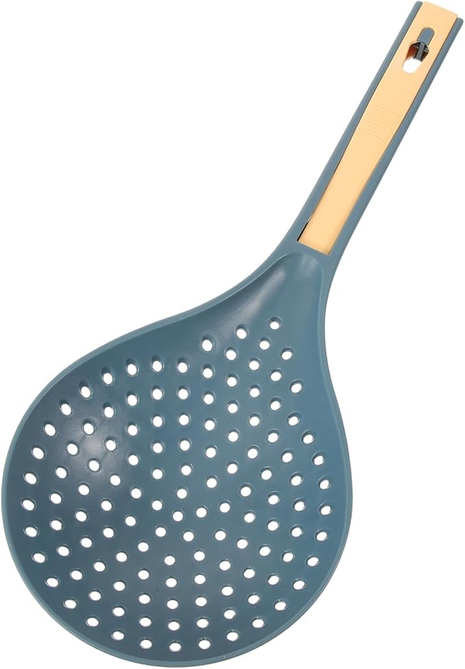 Long Handle Spoon Ladle 13.78 Inch Heatproof Abs Skimmer Strainer for Kitchen Cooking Ramen Noodle Dumplings Hot Pot