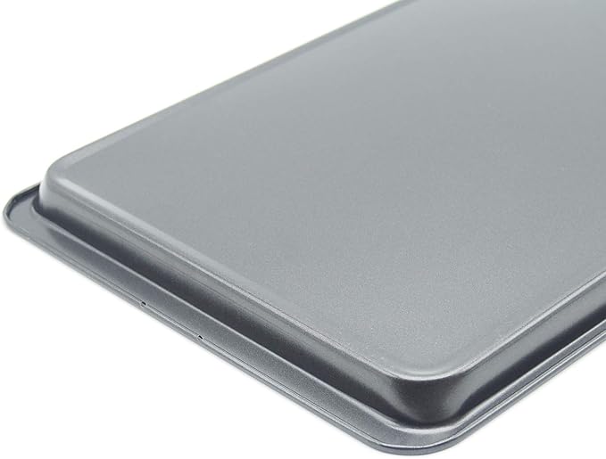 HYTK 2PCS Cookie Sheet 10x14.5 Inch (Inner 9x13) Baking Sheet Nonstick Heavy Carbon Steel Baking Pans Bakeware