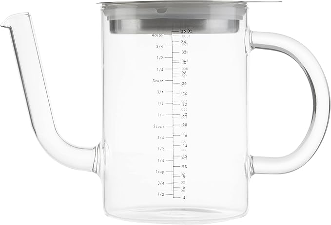 Norpro Glass Gravy Separator with Strainer