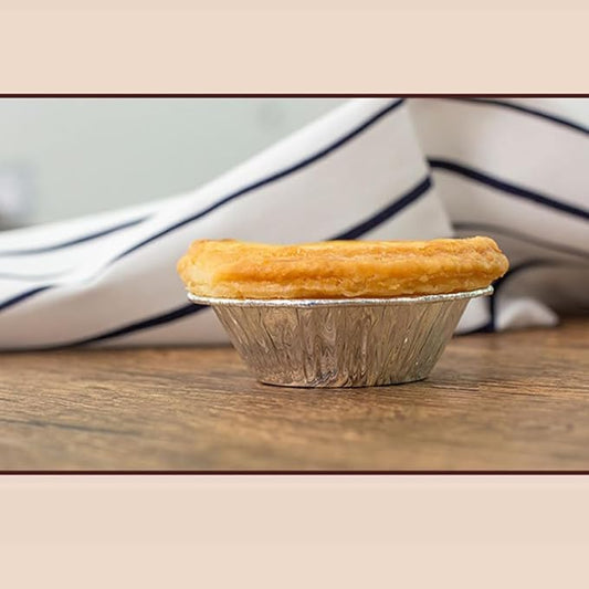 KALLORY Disposable Tart Pans 200Pcs Foil Tart Mold Non-Stick Baking Cups for Kitchen Baking Muffin Cooking