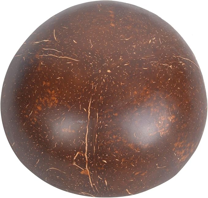 ChezMax Natural Coconut Bowl Mother of Pearl Inlaid Shell Bowls Key Bowl for Entryway Table Candy Container Nuts Holder Fruits & Dry Snack Storage Bowl Round Handcrafted Bowl for Decoration
