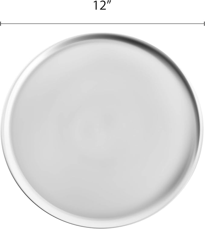 Thunder Group Aluminum Pizza Tray, 12 Inch, Coupe