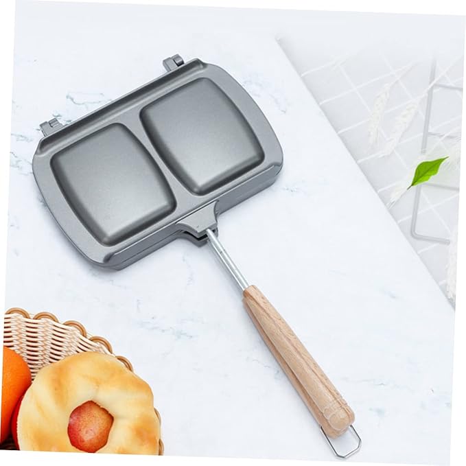 Sandwich Frying Pan Double-sided Non-stick Stovetop Press Sandwich Maker Home Cookware