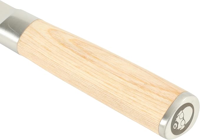 Babish 6.5-Inch Santoku Knife – High-Carbon 1.4116 German Steel Kitchen Knife with Light Pakka Wood Handle, Full-Tang Razor Sharp Blade for Chopping, Slicing, Dicing & Precision Prep