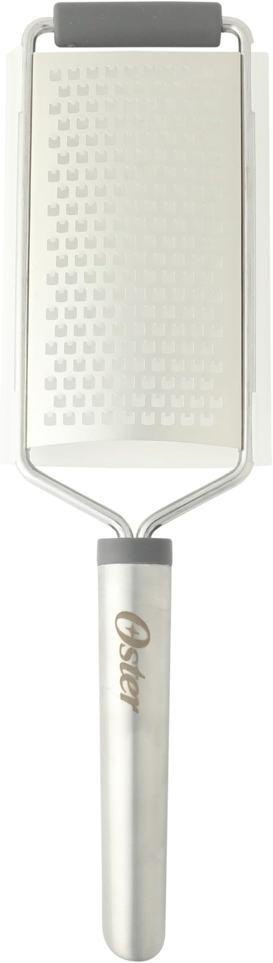 Oster Chadswyck 11.8” Handheld Grater, Stainless Steel Cheese Grater, Sharp Blades for Kitchen Prep, Dishwasher Safe
