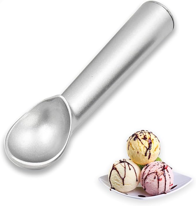 Ice Cream Spade - Stainless Steel Flat Ice Cream Paddle, Scooper for Hard or Creamy Dessert Spade Butter Cutter (3)