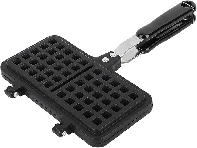 Stovetop Waffle Pan, Double Sided Waffle Baking Pan Aluminum Grill Pan for Breakfast, 8.3x13.0x1.2