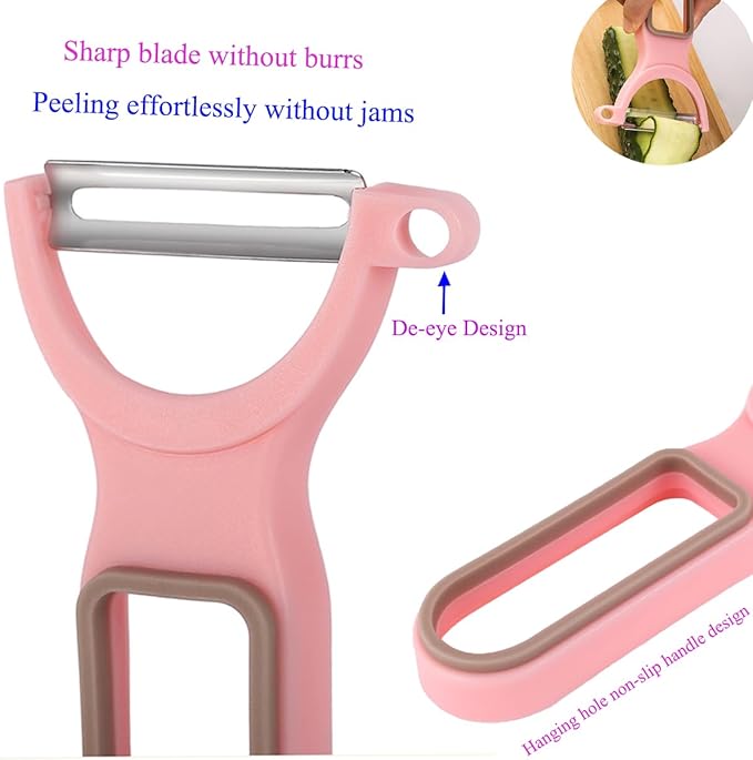 Ultra Sharp Peeler, Vegetable Peeler, Fruit Peeling Blade, Pink
