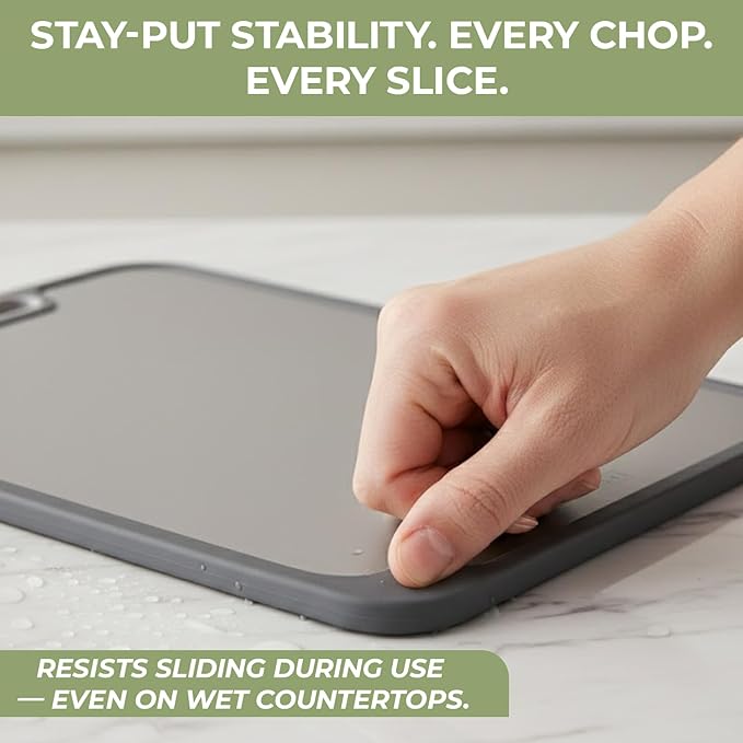 Pure Titanium Cutting Boards for Kitchen, Double-Sided, Titanium Cutting Boards Non Toxic, Large Size 16×11 – Easy to Clean, By Shishi Brands