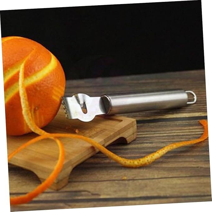 2pcs Ergonomic Lemon Zester Grater Scraper Handheld Fruit Vegetable Grater Non-slip Safety Kitchen Tool