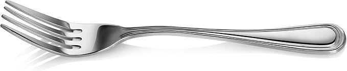 New Star Foodservice 58048 Slimline Pattern, 18/0 Stainless Steel, Dinner Fork, 7.5-Inch, Set of 12