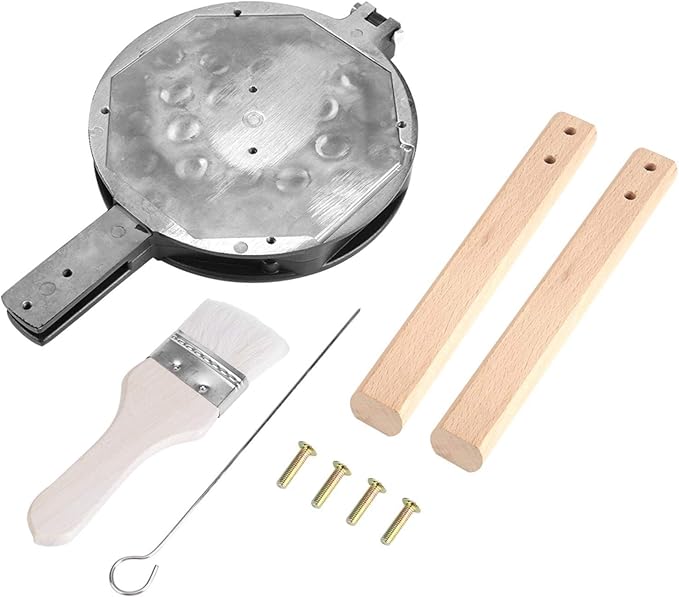 EVTSCAN Egg Waffle Baking Mold, Nonstick Waffle Maker Egg Waffle Pan Bubble Waffler Iron Mould with Accessories for Home Commercial Use