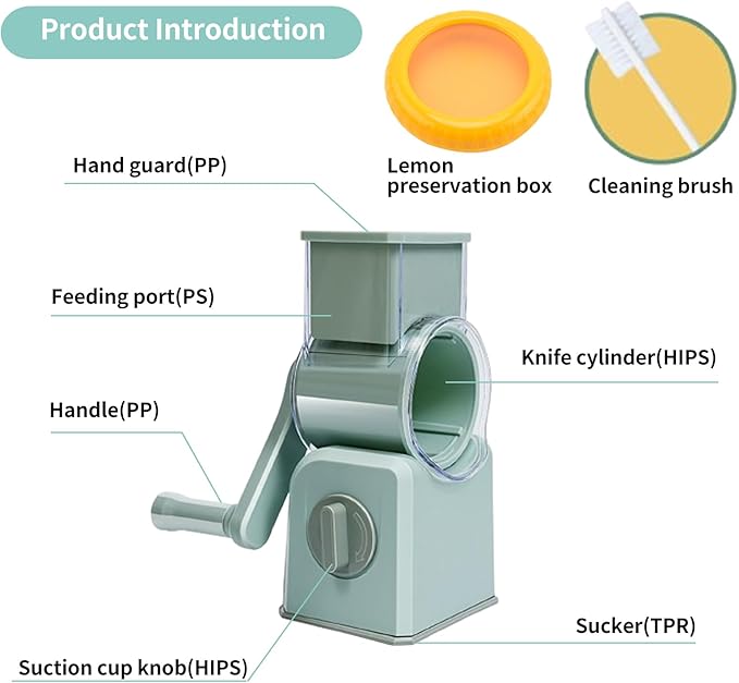 Multi functional Mandoline Slicer for Kitchen Vegetable Chopper Onion Potato Food Veggie Fruit Slicer and shred with Container Kitchen Gadgets 5-in1 food chopper