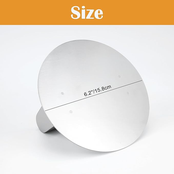 Smash Burger Press, 2 Pcs Food Grade Stainless Steel Hamburger Press Patty Maker with Less Effort, Thickened Plate for Easy Cleaning, Burger Smasher with All Stainless Steel Construction, 6.2 Inch